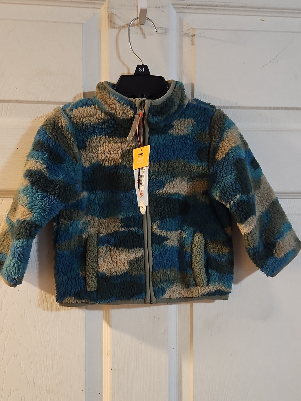 CAT & JACK BABY FLEECE CAMO FULL ZIP JACKET: NEW WITH TAGS: SIZE 12 MTH